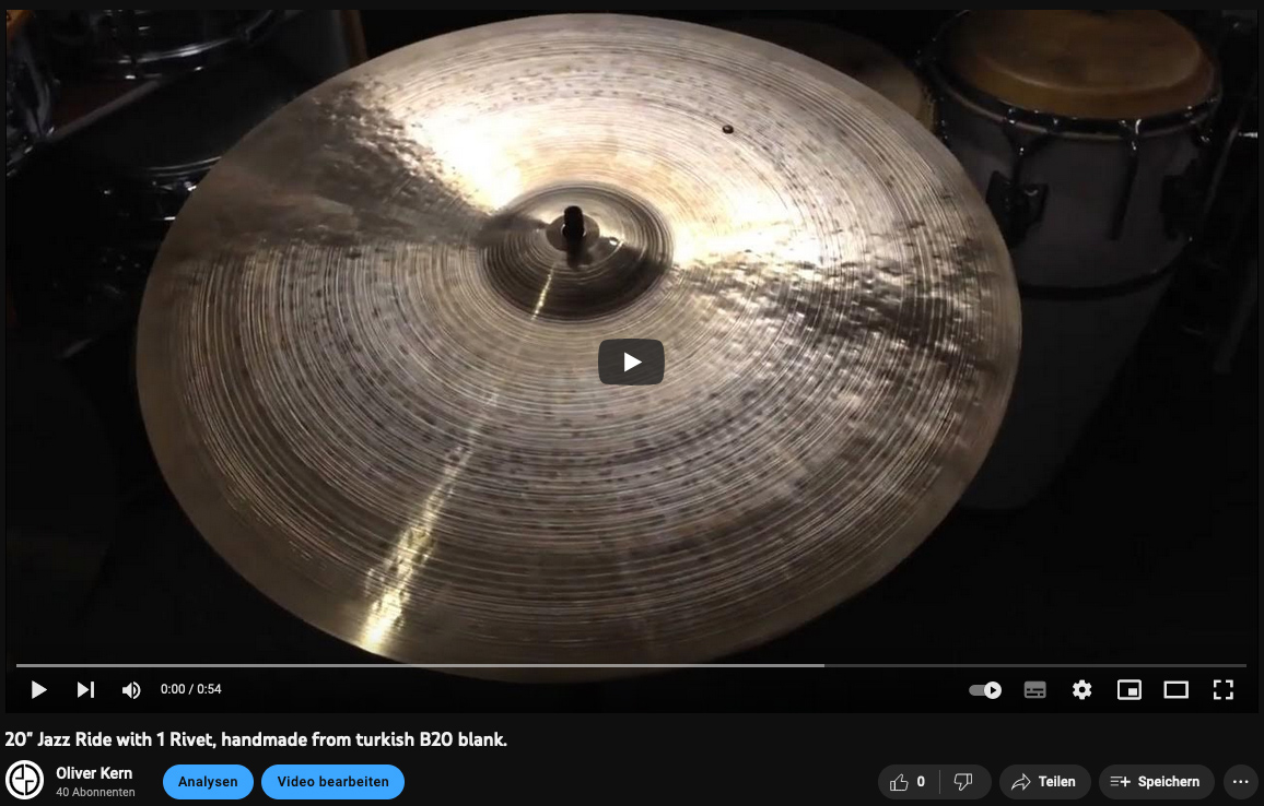 20 jazz ride rivet 